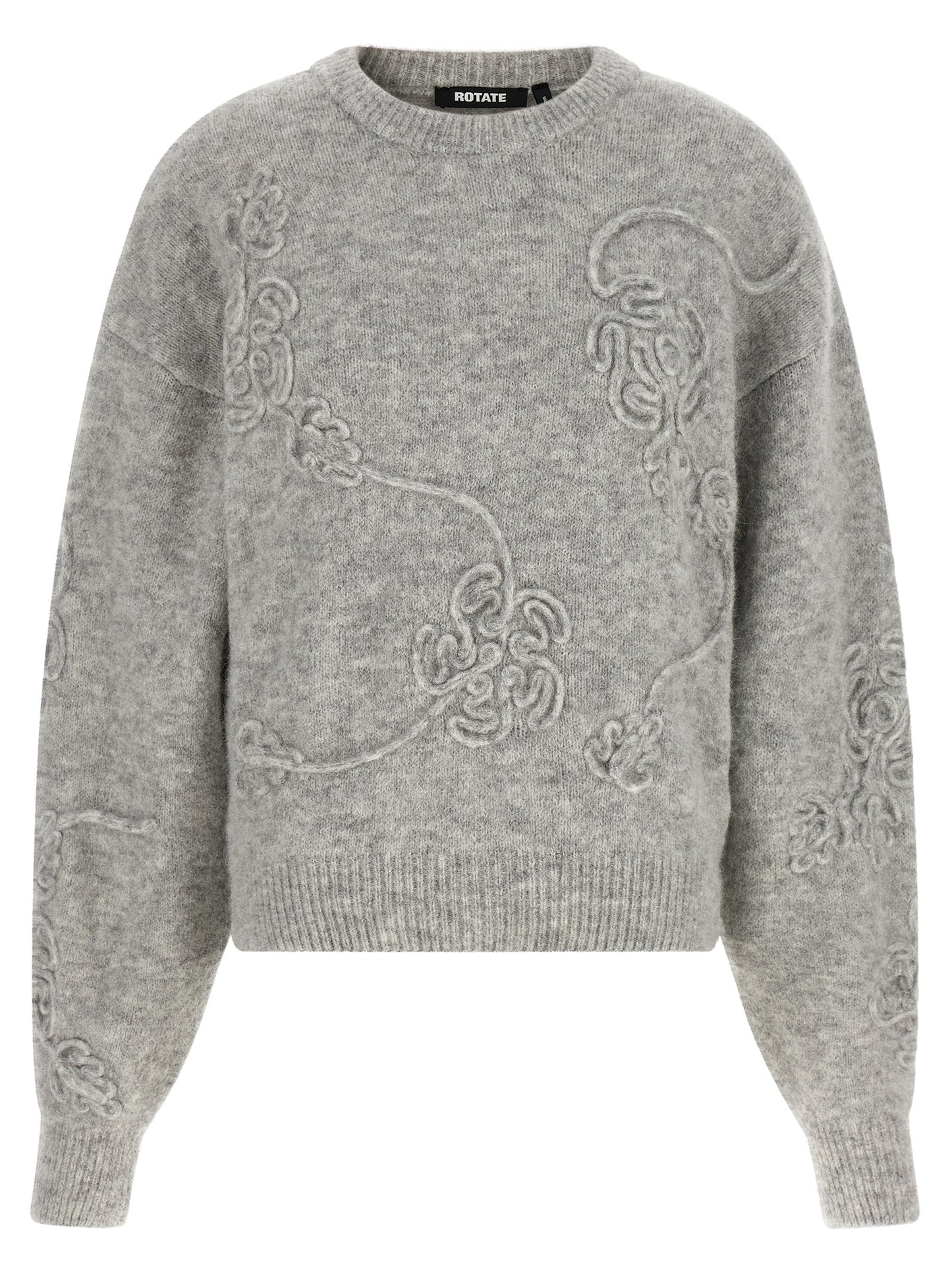 ROTATE BIRGER CHRISTENSEN Gray Wool Cardigan