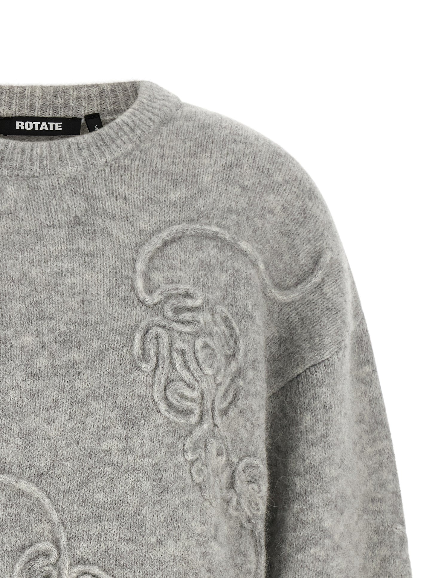 ROTATE BIRGER CHRISTENSEN Gray Wool Cardigan