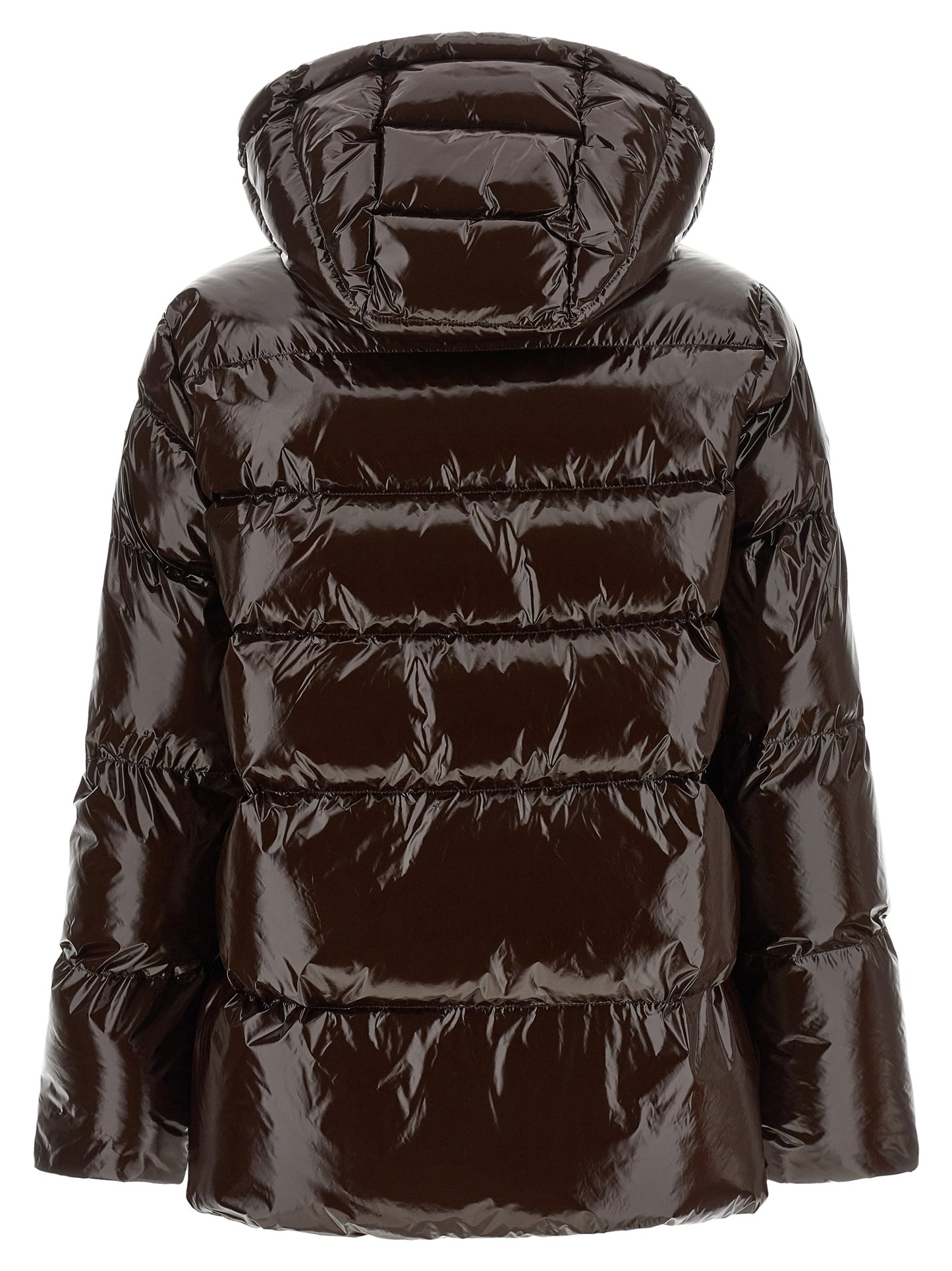 PINKO Brown Polyamide Full-Length Jacket