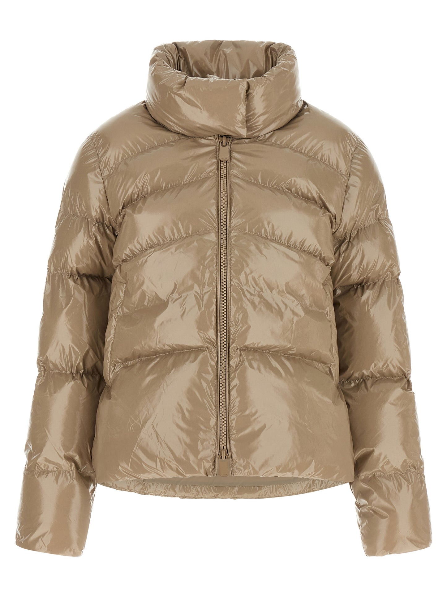 PINKO Beige Polyamide Full-Length Jacket