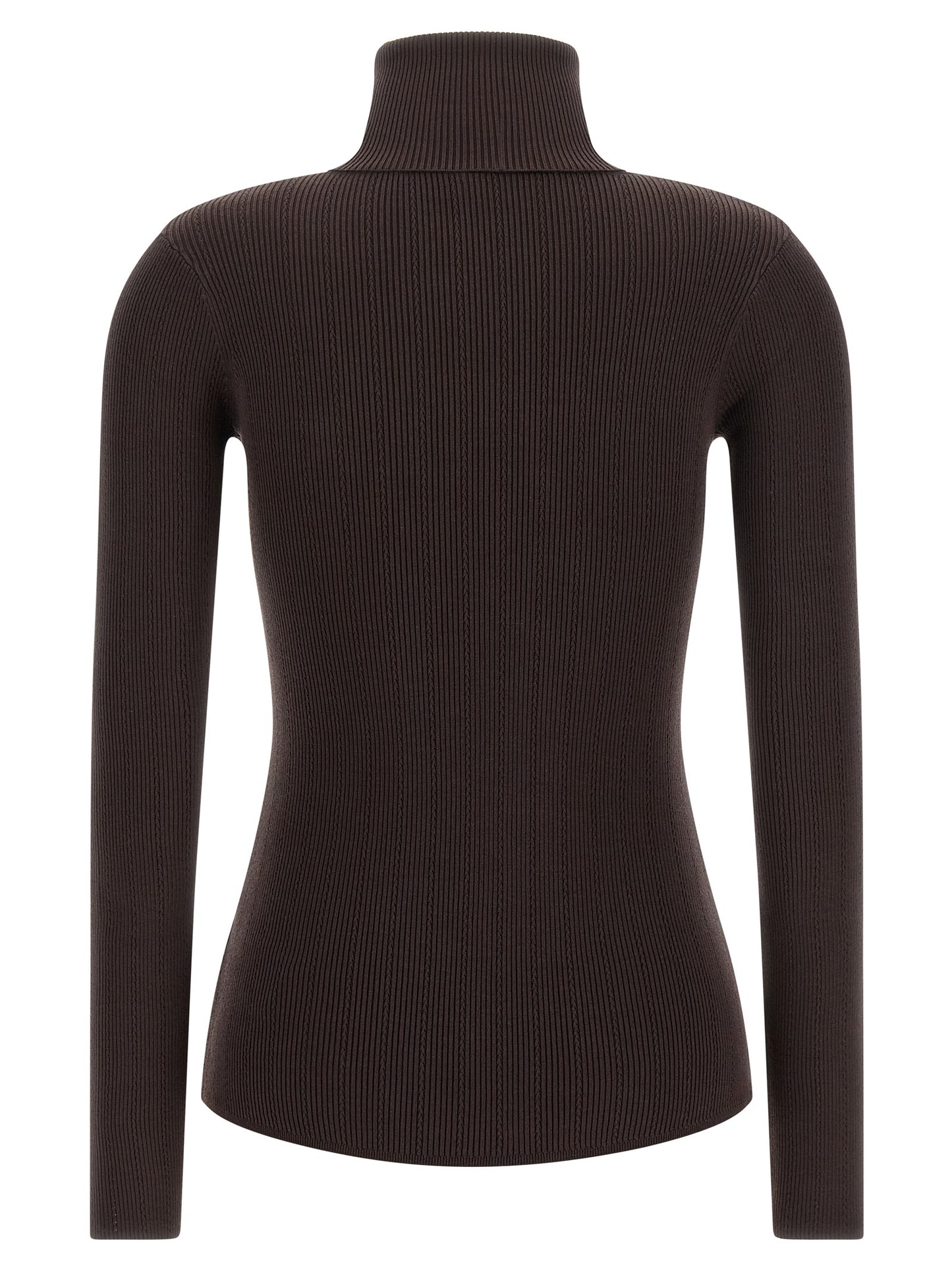 Elisabetta Franchi Brown Lycra Cardigan