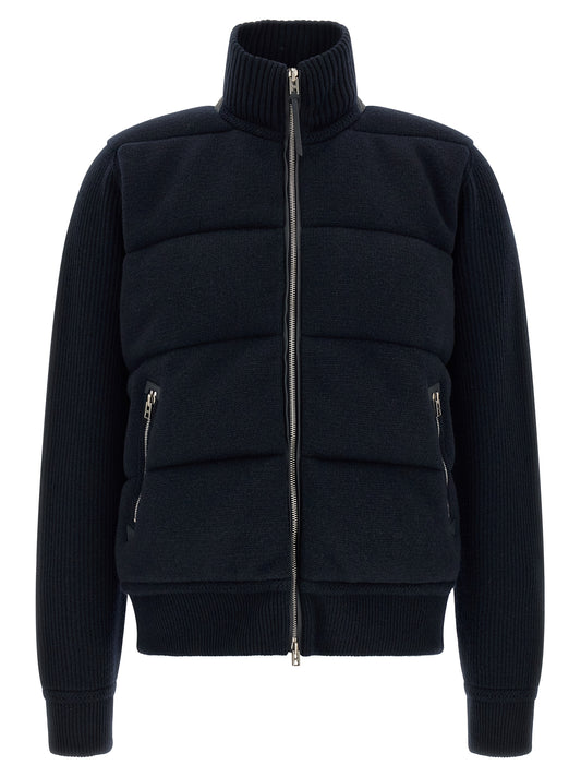 Overcoat by Tom Ford for men in virgin wool & leather blue features an satoral silhouette, showcasing a sophisticated and satoral pockets & insulated for a premium, timeless look.
