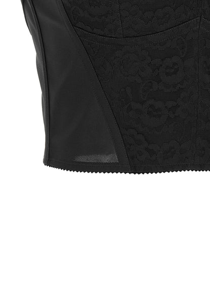 Dolce & Gabbana Black Polyamide Tank Tops