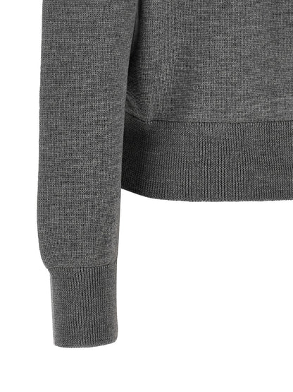 Ami Paris Gray Wool Cardigan