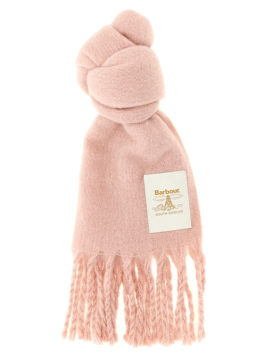 Scarf by Barbour for women in polyester multicolor, powder-pink & signature presents a cosy silhouette, artfully capturing the sophisticated design and premium aesthetic of the Polyester Scarf.
