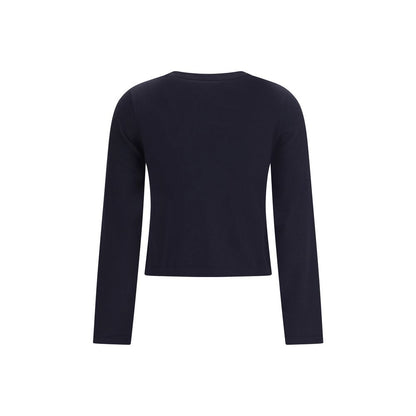 Extreme Cashmere Blue Cotton Long Sleeve T-Shirt