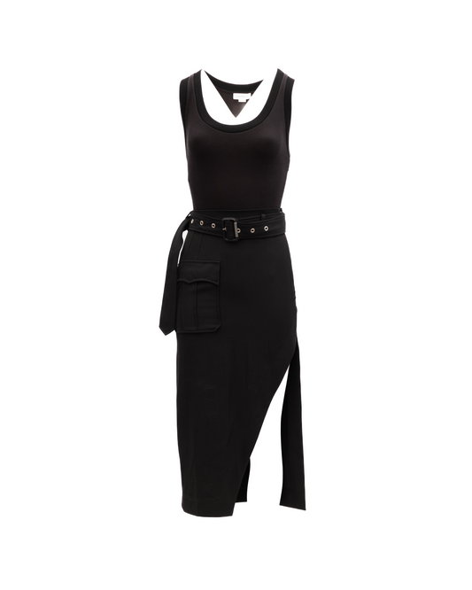 Alexander McQueen Women's Cocktail Silk & Acetate Dress - Black
