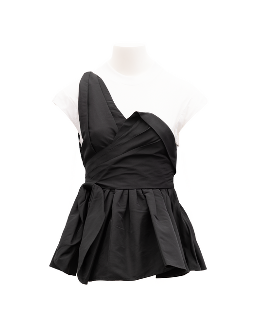 Alexander McQueen Women's Polyester Activewear T-Shirt - Black White
