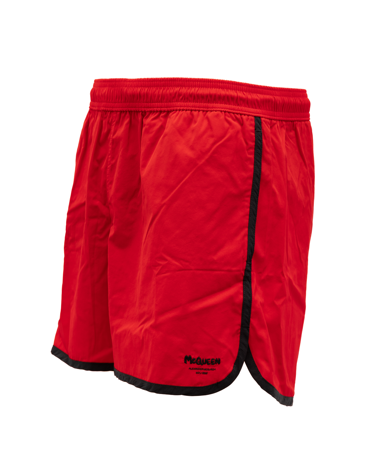 Alexander McQueen Men's Polyamide Swim Shorts - Red