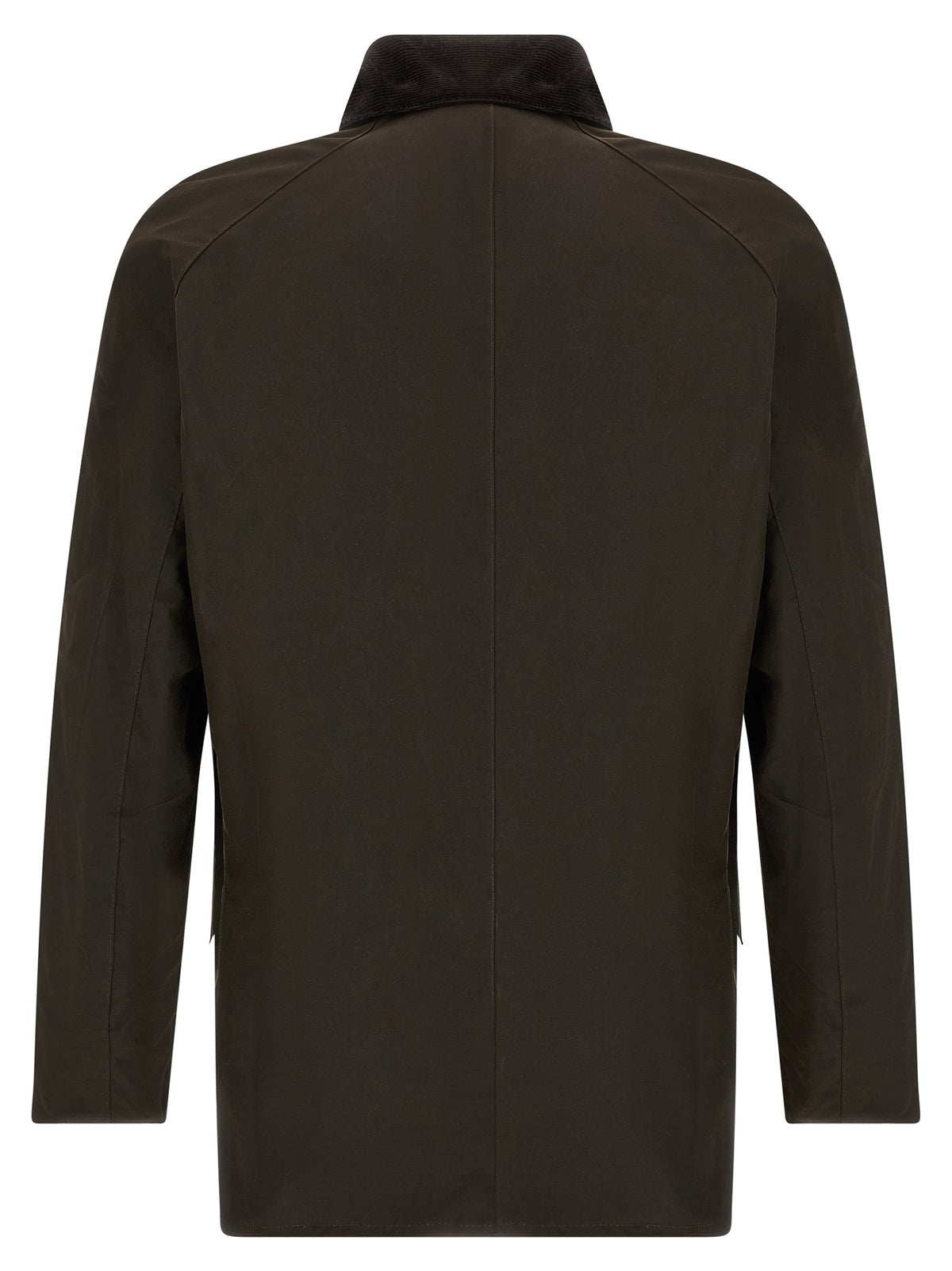 Jacket by Barbour for men in cotton corduroy brown presents a impeccable silhouette, showcasing distinct pockets and a impeccable for a sophisticated finish.