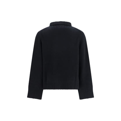 Allude Black Cashmere Turtleneck