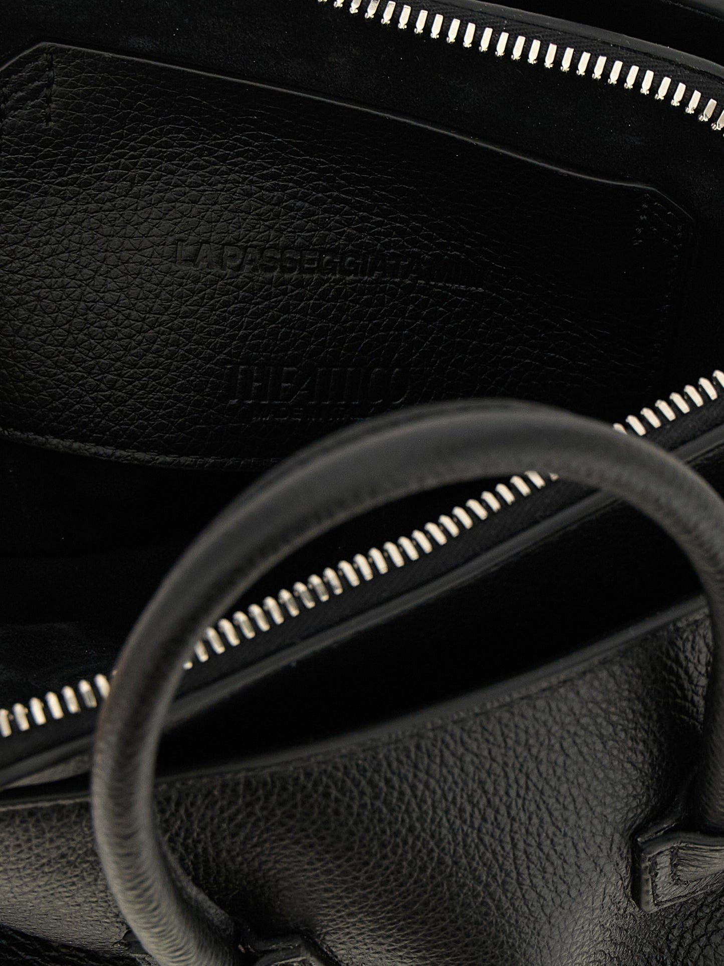 The Attico Black Bovine Leather Handbag