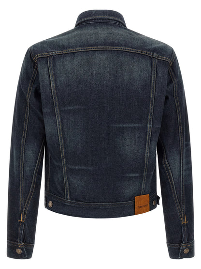 Tom Ford Blue Cotton Denim Jacket