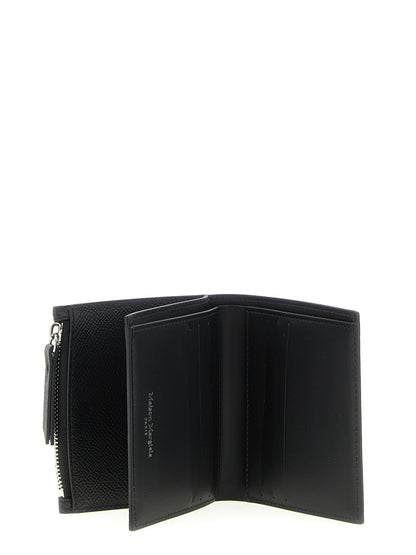 Maison Margiela Four Stitches Calfskin Leather Cardholder Card Case - Black