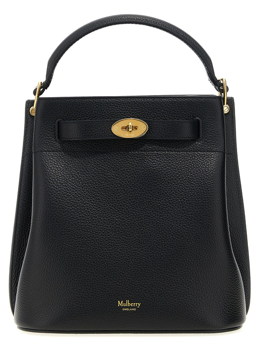 Large Crossbody Bucket Handbag by Mulberry for women in calfskin leather black showcases a versatile sophistication silhouette, featuring a secure , versatile sophistication , and versatile crossbody-strap, shoulder-strap, adjustable-strap, belt-strap & handle for a versatile sophistication finish.
