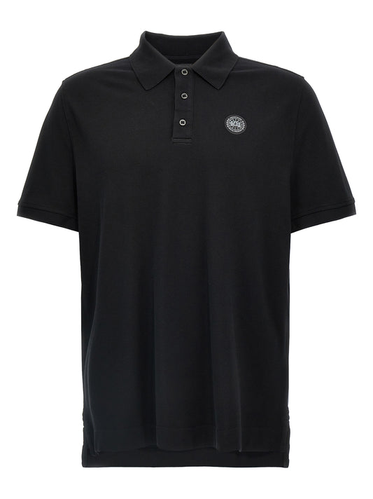 Polo Shirt by Canada Goose for men in cotton black & signature presents a distinguished silhouette, showcasing a sophisticated and distinguished for a truly distinguished finish.