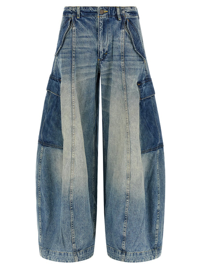 R13 Blue Cotton Jeans Denim