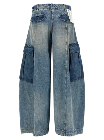 R13 Blue Cotton Jeans Denim