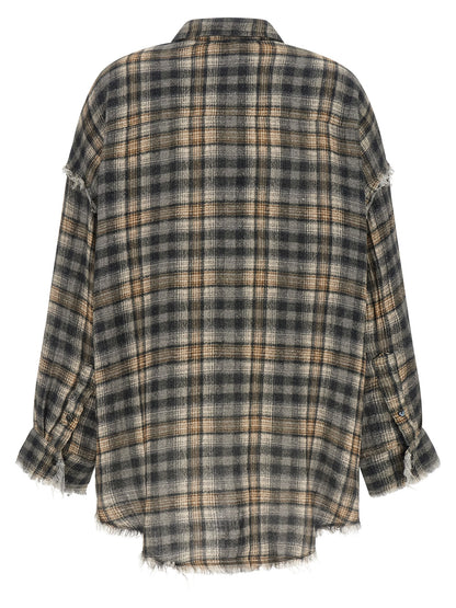 R13 Gray Cotton Blouse