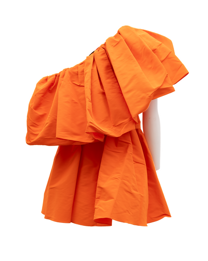 Alexander McQueen Women's Cocktail Polyester Dress - Orange
