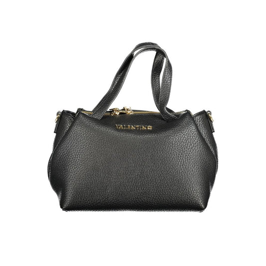 Handbag by Mario Valentino for women in polyurethane black features a exquisite silhouette, showcasing a secure zipper and exquisite internal-pockets with versatile shoulder-strap, adjustable-strap & handle for a exquisite finish.