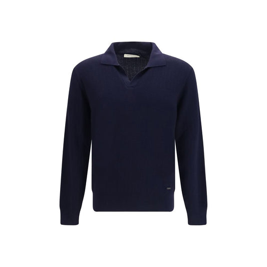 Brooksfield Blue Wool Oves Aries Cardigan