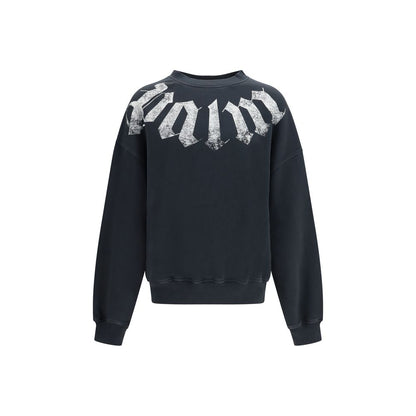 Palm Angels Black Cotton Sweatshirt