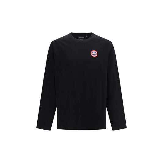 Canada Goose Black Cotton Long Sleeve T-Shirt
