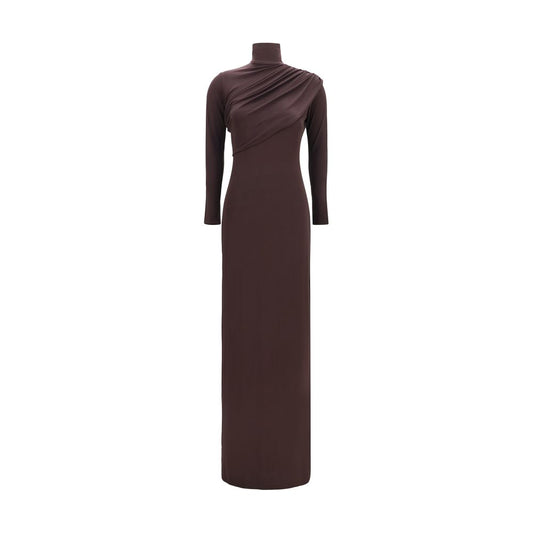 Courrèges Brown Viscose Casual Dress