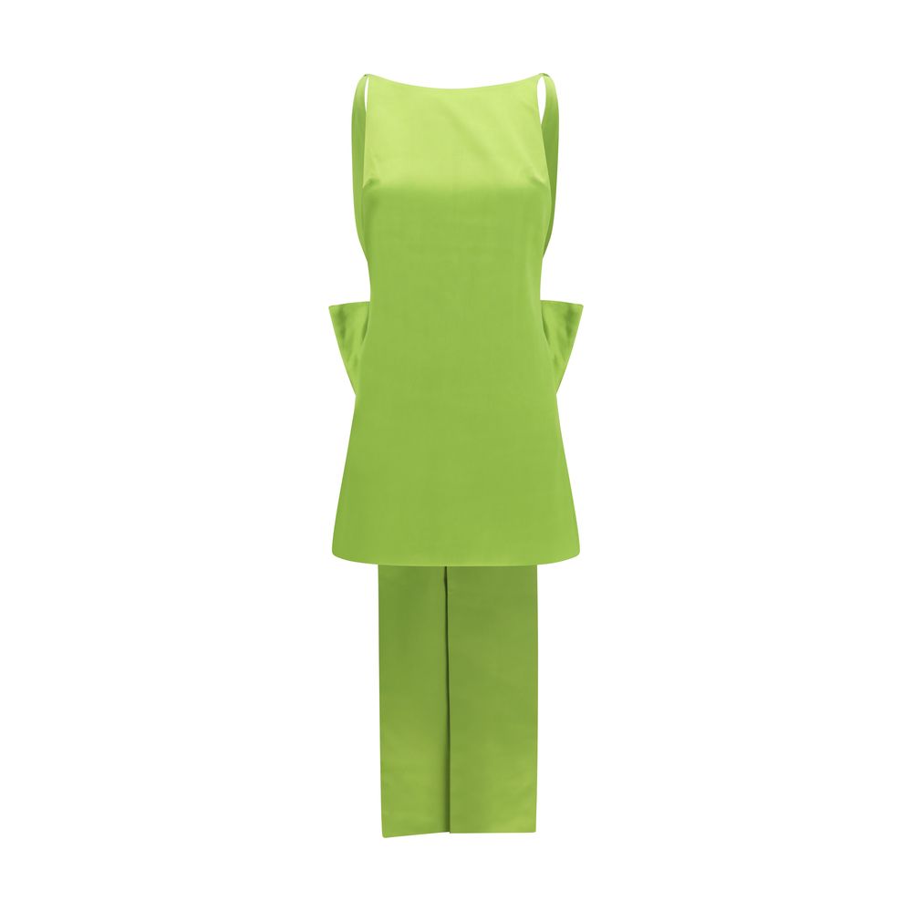 Self-Portrait Bicolor Polyester Casual Dress
