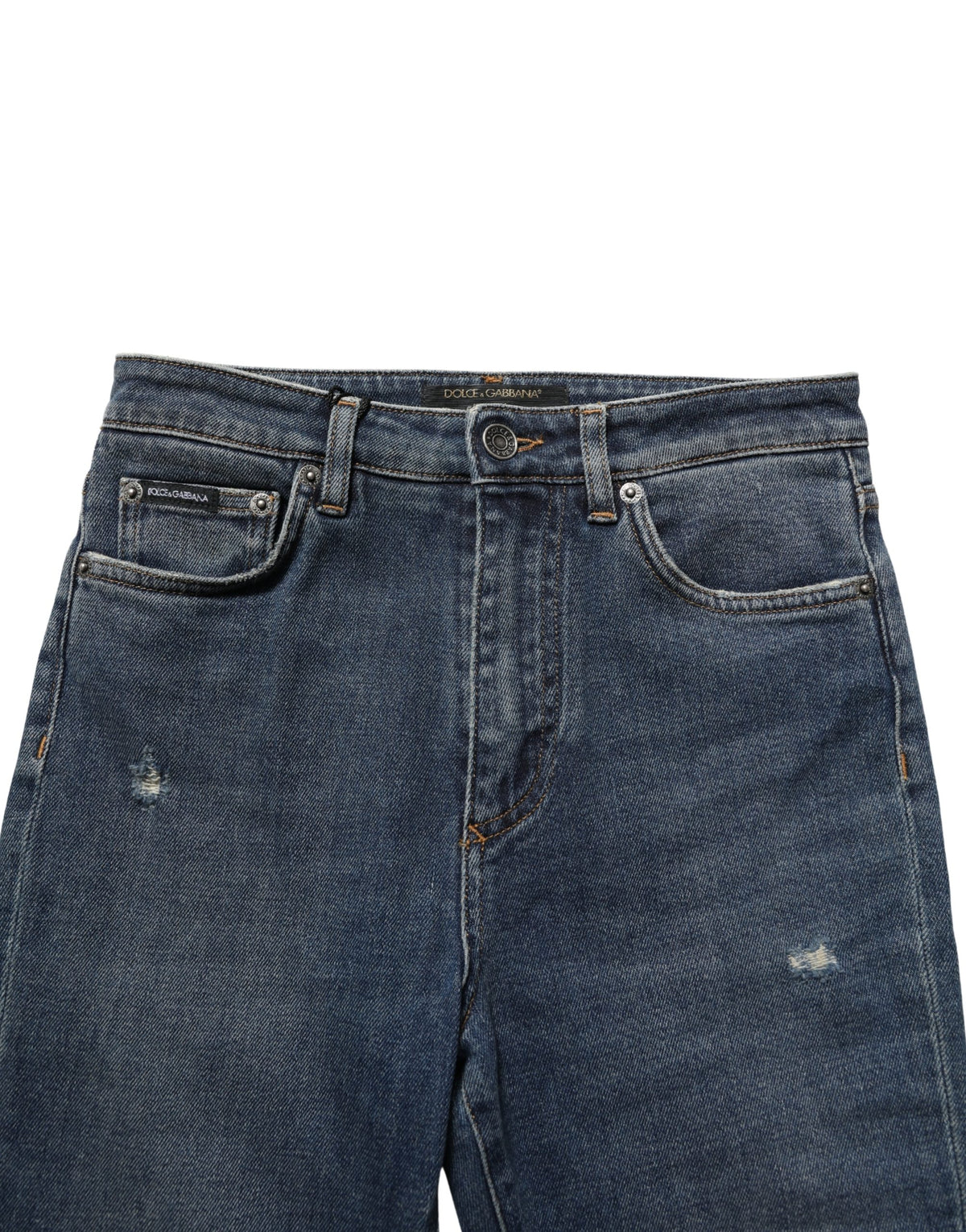 Dolce & Gabbana Women's Skinny Stretch Denim Cotton Jeans - Blue