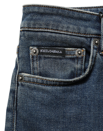 Dolce & Gabbana Women's Skinny Stretch Denim Cotton Jeans - Blue