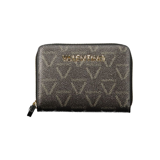 Mario Valentino Black Polyurethane Women's Wallet