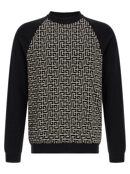 Balmain Bicolor Cotton Cardigan