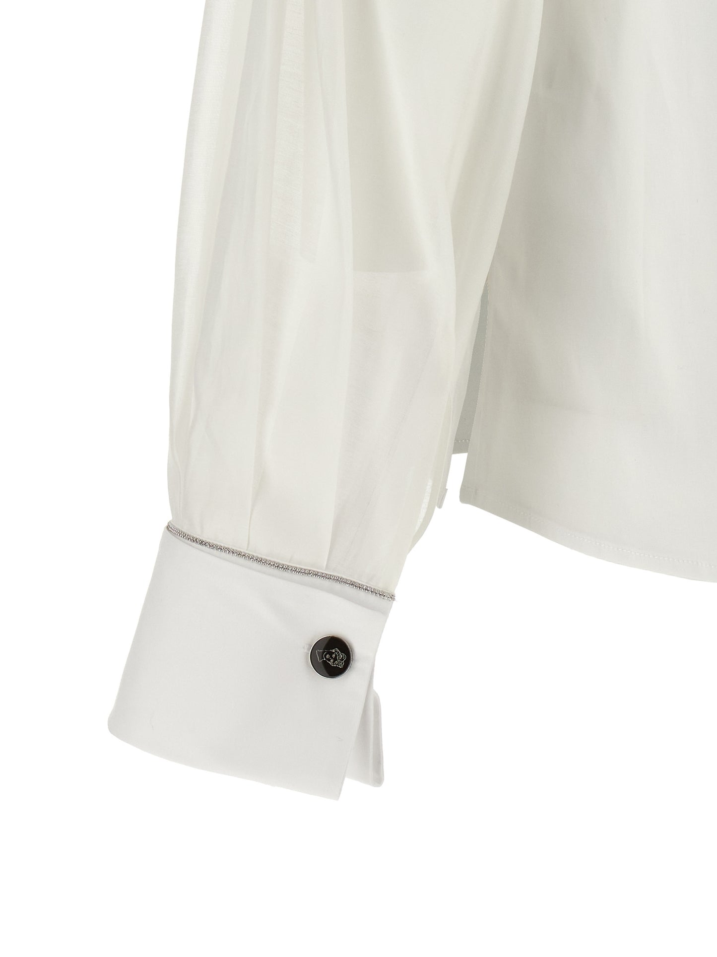 Peserico White Cotton Blouse