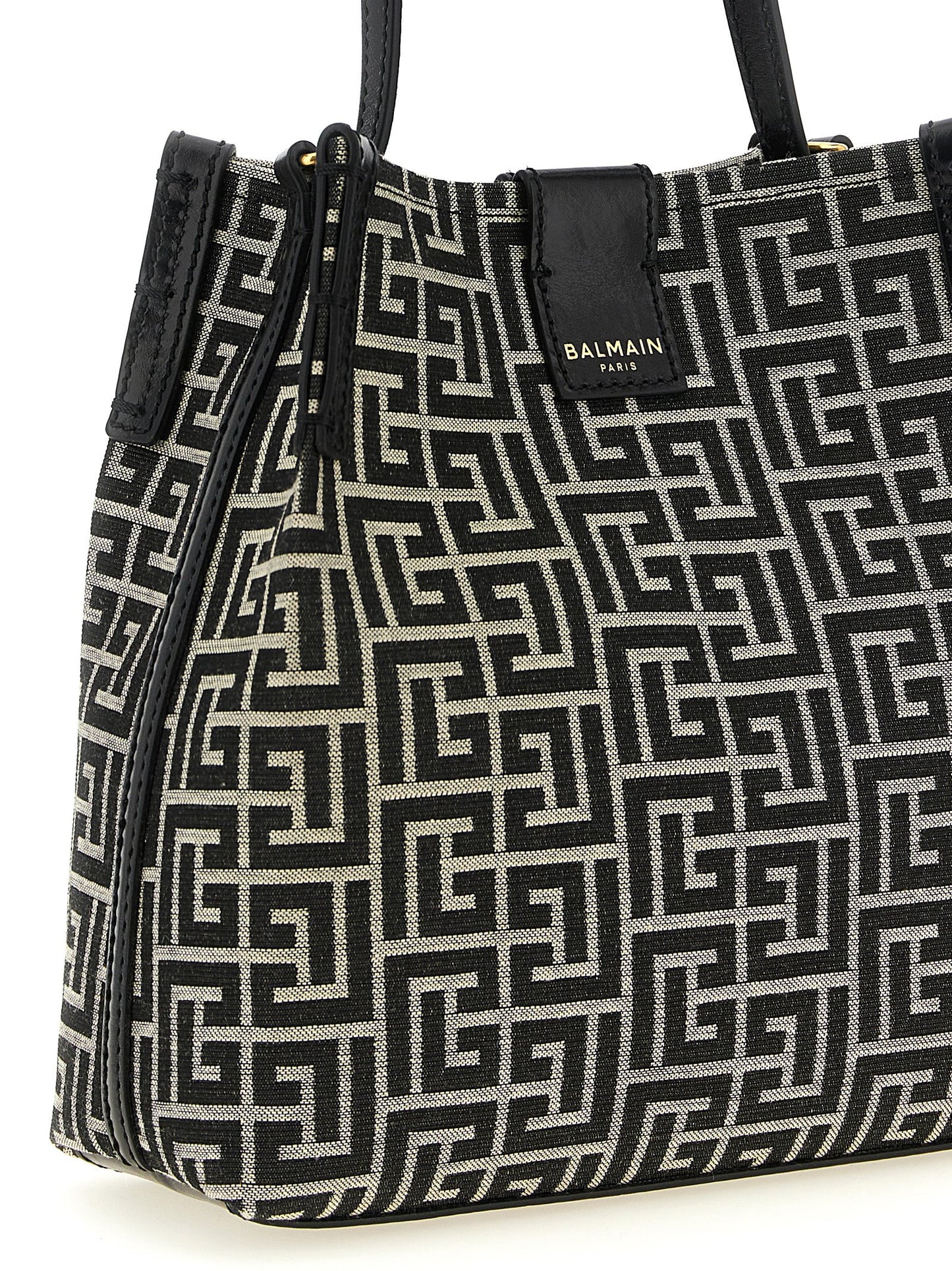Balmain Bicolor Cotton Shoulder Bag