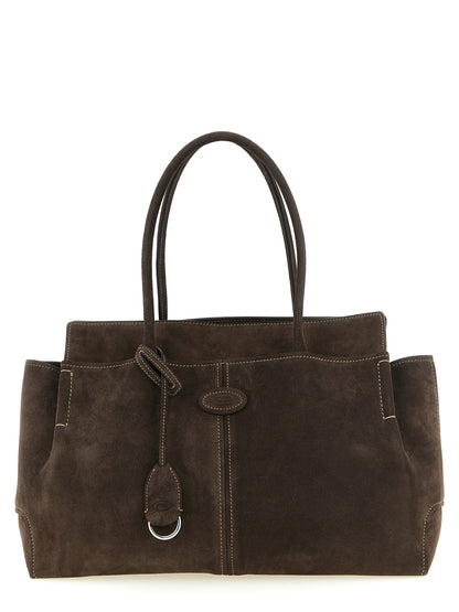 Tod's Brown Calfskin Handbag