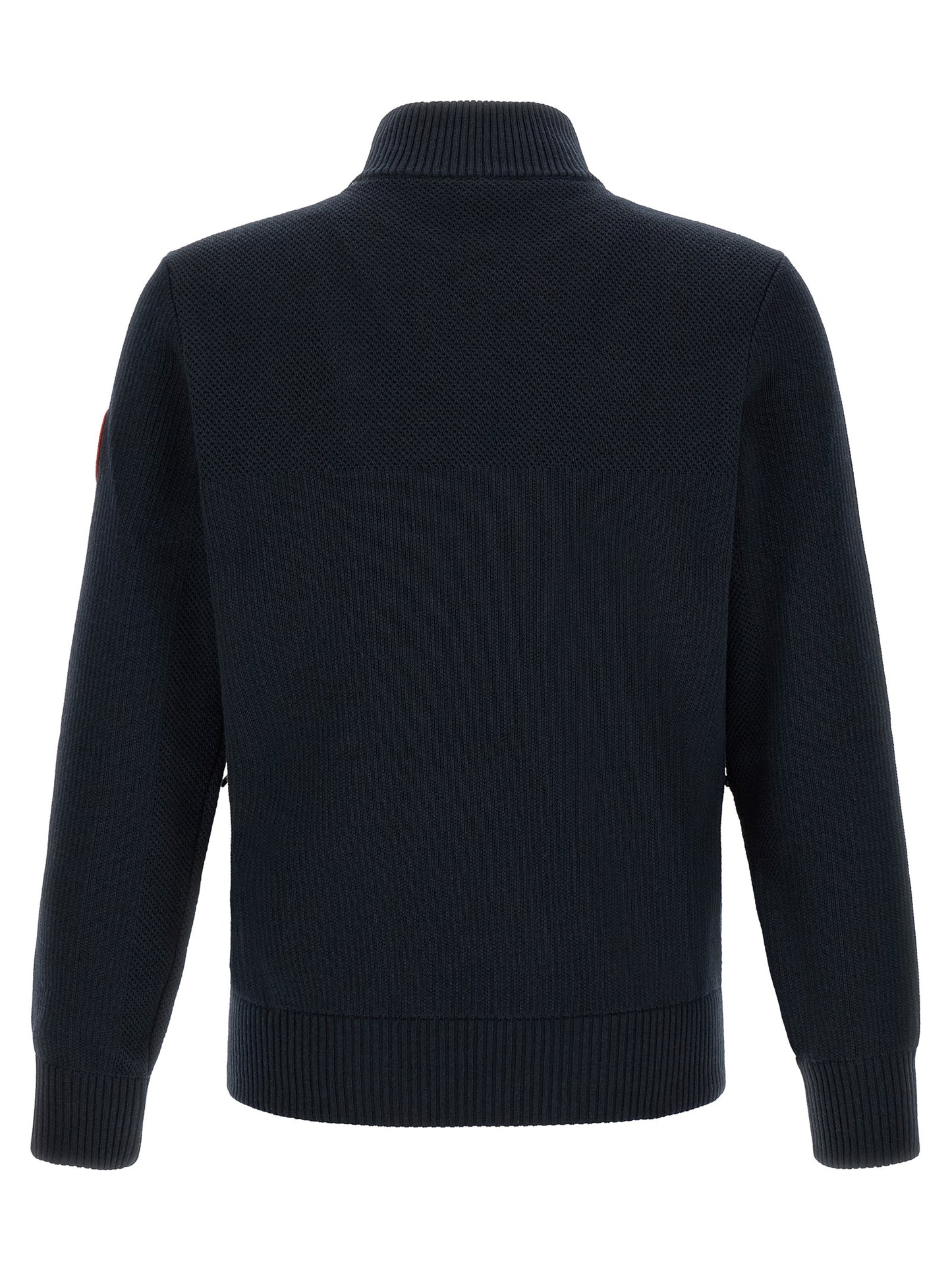 Overcoat by Canada Goose for men in merino wool black & navy presents a luxurious silhouette, showcasing a luxurious and sophisticated thermal, pockets & insulated for a premium, luxurious look.