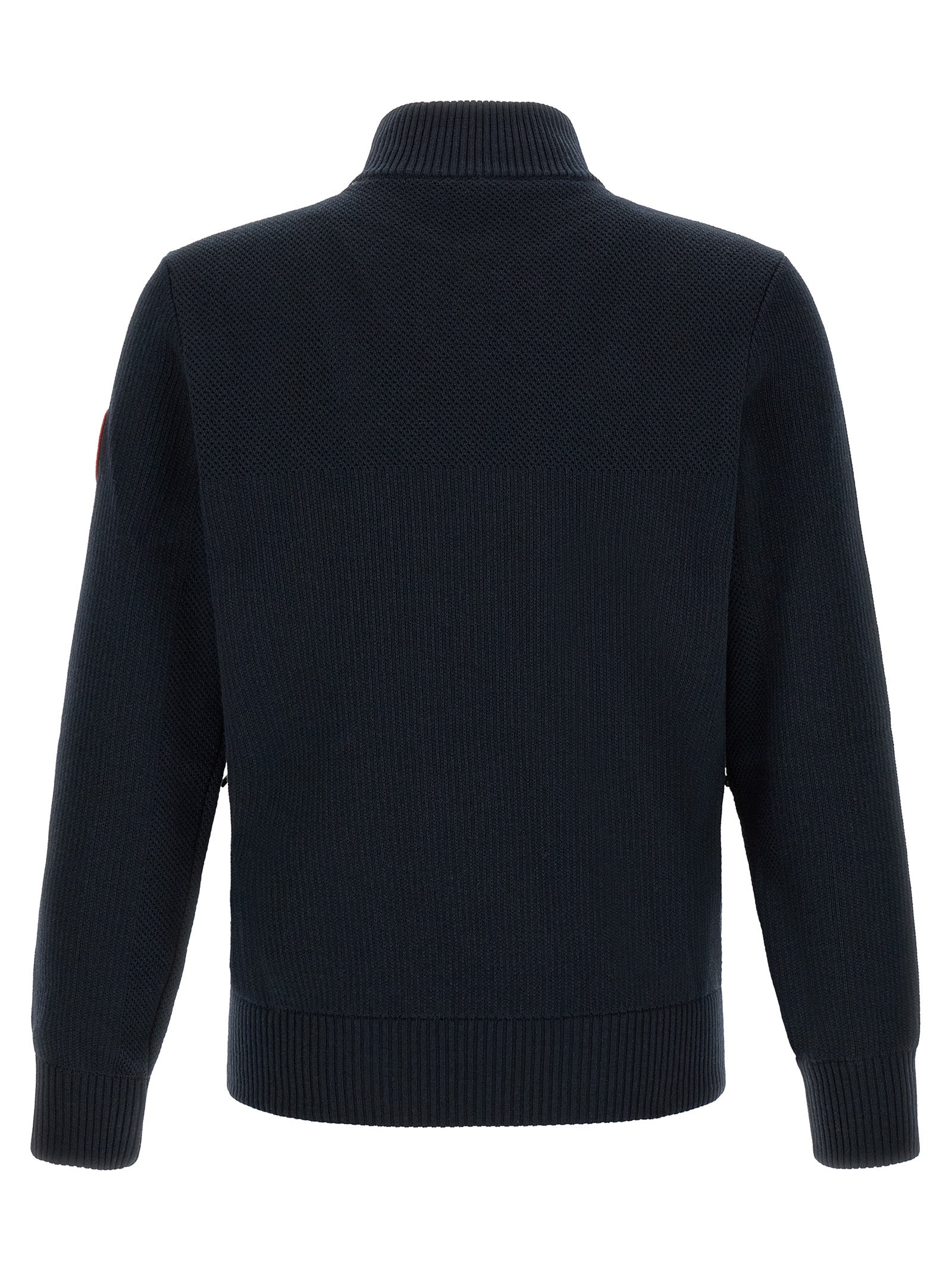 Overcoat by Canada Goose for men in merino wool black & navy presents a luxurious silhouette, showcasing a luxurious and sophisticated thermal, pockets & insulated for a premium, luxurious look.