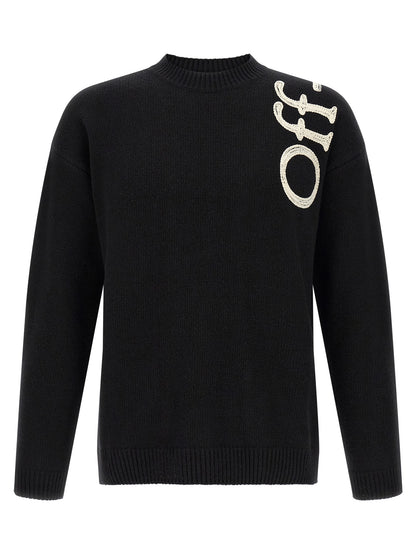 Off-White Bicolor Wool Cardigan