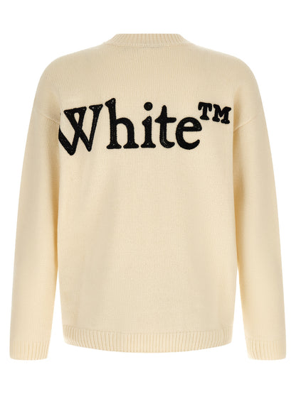 Off-White White Wool Cardigan