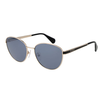 Max & Co Cat-Eye Mirrored Dark-Tint Metal Sunglasses - Silver