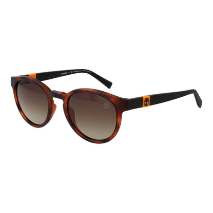 Timberland Round Dark-Tint Plastic Sunglasses - Brown