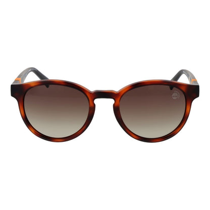 Timberland Round Dark-Tint Plastic Sunglasses - Brown