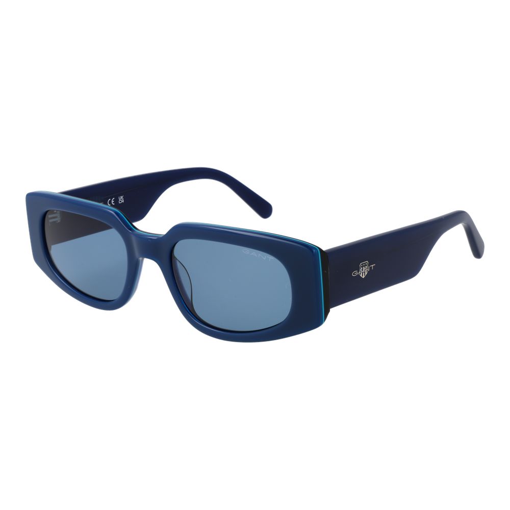 Gant Oval Non-Polarized Medium-Tint Acetate Sunglasses - Blue