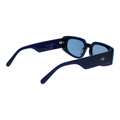 Gant Oval Non-Polarized Medium-Tint Acetate Sunglasses - Blue