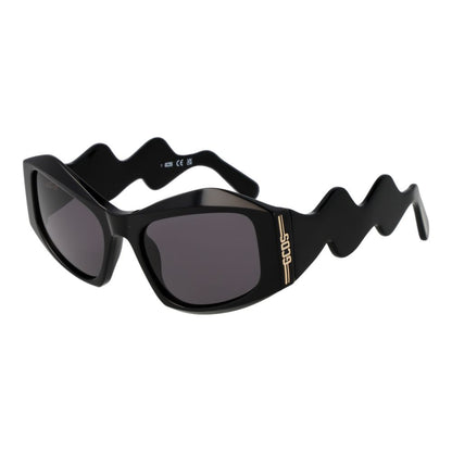 GCDS Cat-Eye Non-Polarized Dark-Tint Acetate Sunglasses - Black