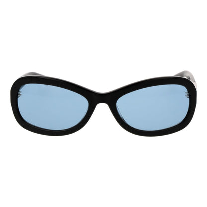 GCDS Oval Non-Polarized Medium-Tint Acetate Sunglasses - Black