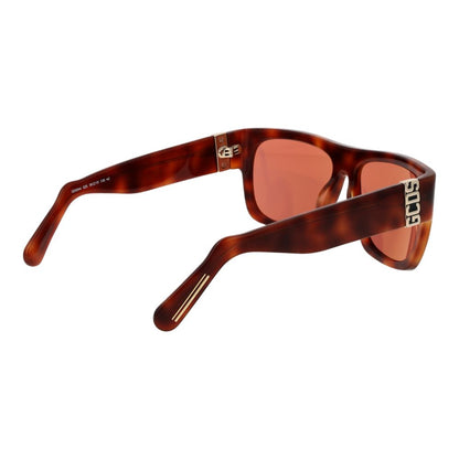 GCDS Square Non-Polarized Medium-Tint Acetate Sunglasses - Brown