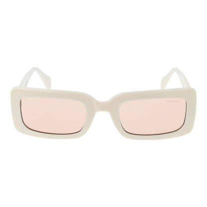Guess Rectangle Non-Polarized Light-Tint Plastic Sunglasses - Beige